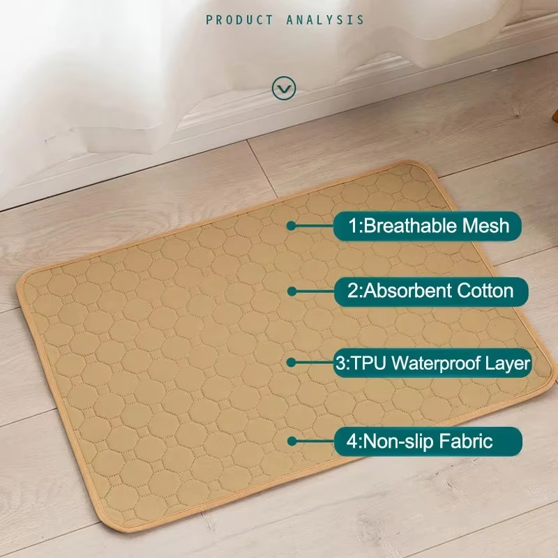 세탁 가능하고 재사용 가능한 미끄럼 방지 애견 소변 패 - Cloth Pad Reusable 리뷰 및 가격