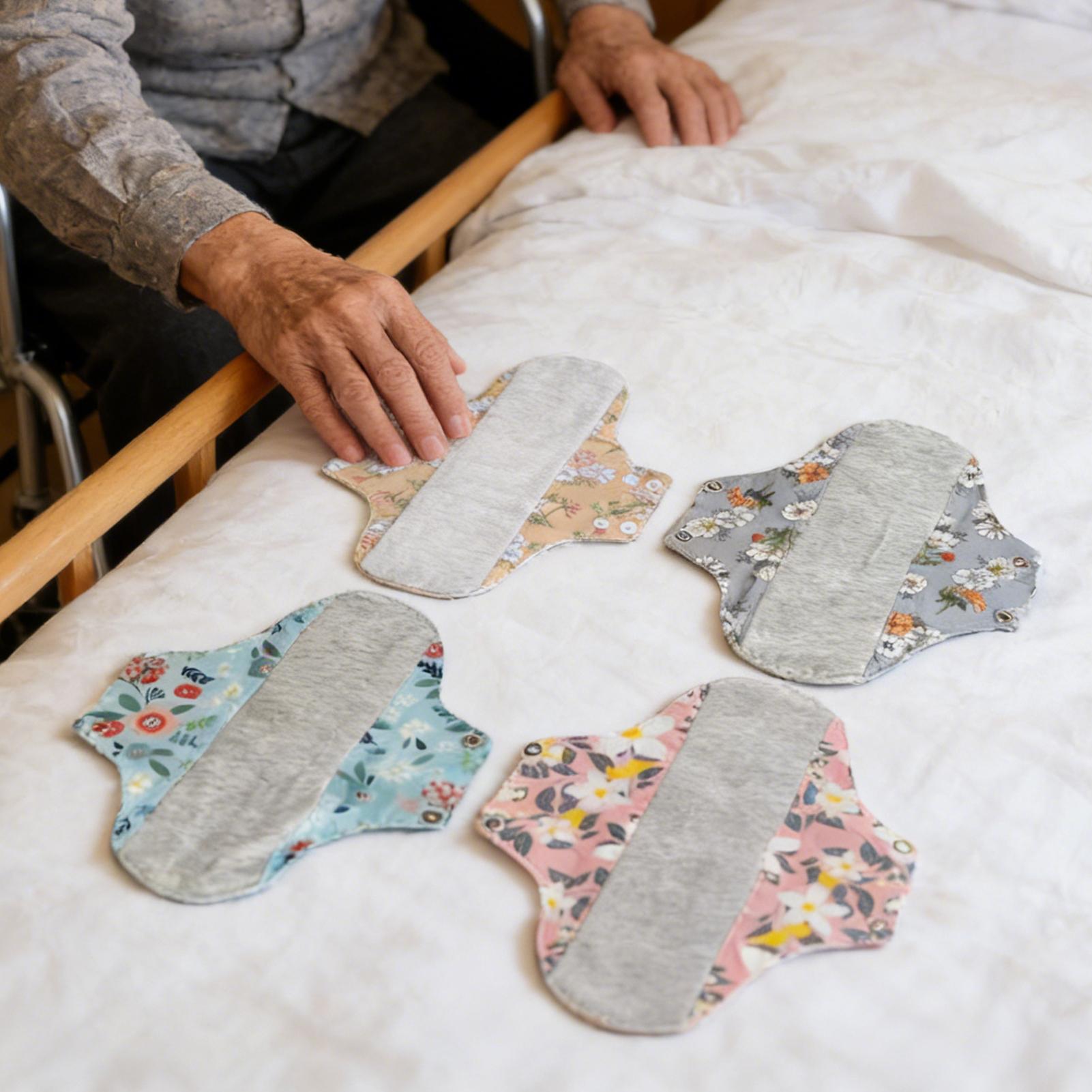 재사용 가능한 생리대 4개, 새지 않는 생리대, 워셔블 - Cloth Pad Reusable 리뷰 및 가격