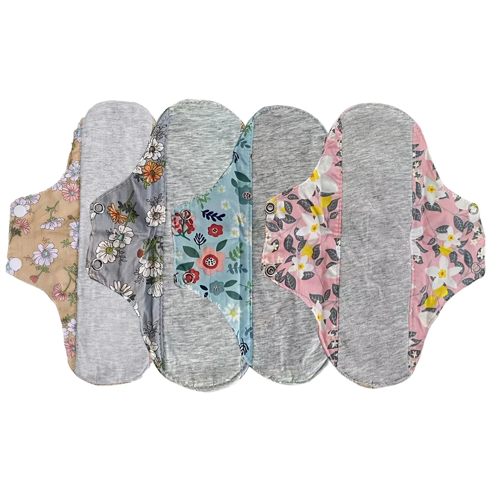 재사용 가능한 생리대 4개, 새지 않는 생리대, 워셔블 - Cloth Pad Reusable 리뷰 및 가격